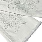 Johnny Was The Cropped Baby Boot Jeans Eyelet Pashmina White Boho Women's 28 Photo 9