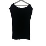 Xhilaration  black cap sleeve bodycon ribbed shirt dress XL Photo 2