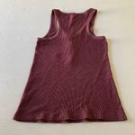 Aerie  Burgundy Ribbed Henley Tank Top Women’s Medium Racerback Photo 1