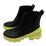Sorel NWOT,  Brex Waterproof Chelsea Boot, Black/Green, Sz 8 Photo 3