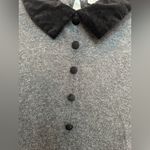 Vintage 80’s Larisa New York Retro Pinup Dress Velvet Peter Pan Collar Size L Gray Size L Photo 2