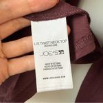 joe's jeans Joe’s‎ Jeans Twist Neck Long Sleeve Top Vineyard Wine Red M Photo 3