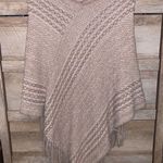 SheIn Fringe Hem Poncho Sweater Photo 0