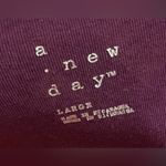 A New Day - Burgundy Long Sleeve Blouse Size L Photo 5