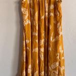 H&M Yellow Palm Leaf Summer Maxi Dress size 8 Photo 0