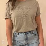 Guess Modern Embroidered logo tee shirt in slate grey Photo 0