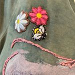 Disney Princess Ariel Embroidered T-Shirt - Green Pink Crew Neck Artsy Photo 6