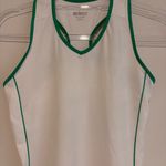 Prince Piped‎ Racerback V Neck Tennis Tank Top White Green Size XS Photo 7