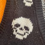 No Boundaries  Black Skull Sweater Vest | Women’s Small (Juniors S) Photo 2