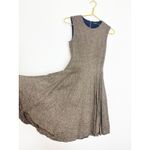 Theory Textured Linen Peplum Mini Dress Beige Clay Multi Size 2 Fit & Flare Chic Photo 11