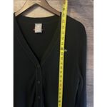 Tesla  Cardigan Black Sweater Size Large Black Unisex V neck Button down Photo 5
