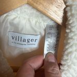 Liz Claiborne  Villager Vest Cream w/ Faux Shearling Collar Size XL Photo 1