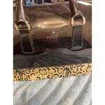 Furla Jelly Tote Bag Leopard Print Trim Gold Lock Accent Photo 1