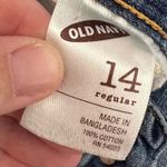 Old Navy  Boyfriend Blue Jeans Womens 14 Denim Distressed Cuffed Rips Casual Photo 5