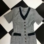 Vintage Gingham Midi Dress V Photo 2