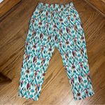 ZARA  | IKAT Colorful Metallic Gold Details Abstract Print Pants Size M Photo 7