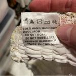 Princess Polly Cute creamy lace metallic thread daisy floral stretchy crop top  Photo 6