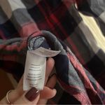 Rails Hunter Plaid Flannel Button Up Shirt White Indigo Blue Blush $148 Size XS Red Photo 5