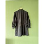 Emerson Fry India Shirtdress XS Black Organic Cotton Dress Boho Quiet Luxury Photo 6