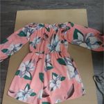 Sage  Pink Floral Print Romper No Size Bohemian Cottagecore Coconut Girl Festival Photo 2