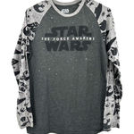 Fifth Sun Star Wars by  size Small The Force Awakens‎ baseball tee gray black Photo 0