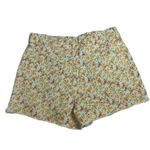 ZARA The 90's Short Yellow Floral Denim Jean Shorts Women’s Sz 8 Photo 1