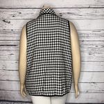 Multiples NWT Size L Black Houndstooth Wool Blend Drape Front Vest Jacket Photo 2