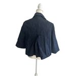 NEW YORK & COMPANY Denim Swing Jacket Coat Size Medium Blue Photo 5