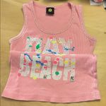 Miami Style Women’s Pink Embellished Tank from Daytona Beach 🏖️ Florida Rhinestones Small Photo 2