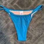 Shade & Shore  Blue Triangle Bikini Bottom Photo 0