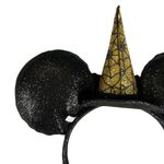 Disney Halloween Witch Web Sequin Bow Mick Minnie Mouse Sparkly Ears Headband Photo 7
