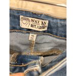 Wax Jean  Butt, I Lovou! Denim Shorts‎ Women's 1XL Blue Cuffed Hem Casual Photo 2
