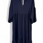 ASOS Curve Chuck On Smock Midi Dress Black Size 16 Photo 1