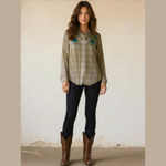 Vintage Roper Women's Plaid Pearl Snap Western Shirt Size 1X Photo 1