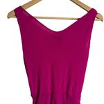 Fuzzi Begonia Pink Sleeveless Ruched Draped Scoop Neck Dress Size Medium Photo 4