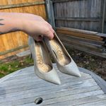 Sam Edelman DANNA POINTED TOE HEELS size 4 silver sparkle Photo 7