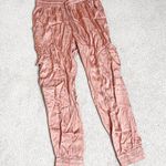 Young Fabulous and Broke Ollie Burnt Orange Satin Jogger Pants Photo 0