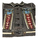 Levi's Black Tab Evelyn Taylor painted embellished 1/1 jacket size small Photo 4