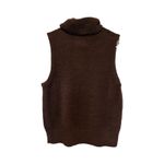 Jessica Simpson  Brown Sleeveless Turtleneck Sweater Vest | Women’s M Photo 3