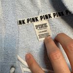 Victoria's Secret  PINK Hoodie Terry Cloth Lace Up Tunic Pullover Oversized L Photo 3