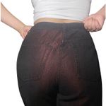 New York Jeans Metallic Pants Black Size 8 Photo 4