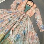 Indian pakistani double part plunge strappy maxi dress Multiple Size M Photo 0