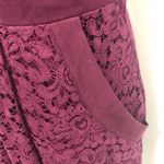 Free People Lovely In Love Lace Mini Dress Flirty Burgundy Berry Women's Size M Photo 5