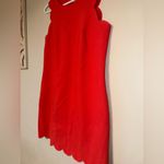 J.Crew  Scalloped Red Dress Photo 4
