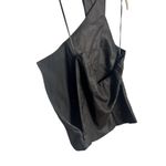 Reformation NWT  Tate Linen Top‎ Black Halter Size 10 Button Front Photo 7