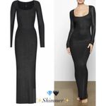 SKIMS  Women's Soft Lounge‎  Long Sleeve Dress Onyx, Size 3X F-148 Photo 3