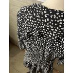 Bohme Polka Dot half Sleeve Ruffle A Line Dress Size Small Photo 2