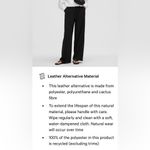 Lululemon NWT Leather Alternative Cactus Mini Bag 1.2L Black & Silver Hardware Photo 7