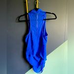 Helmut Lang Helmut Cobalt Blue sleeveless draped v-neck top size P/XS Photo 3