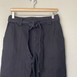 Who What Wear NWOT  Black Tie Waist Button Ankle Tapered Pant Size 6 Photo 1